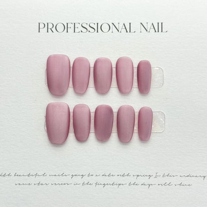 Velvet Pink Press-on Nails - Elegance Redefined.